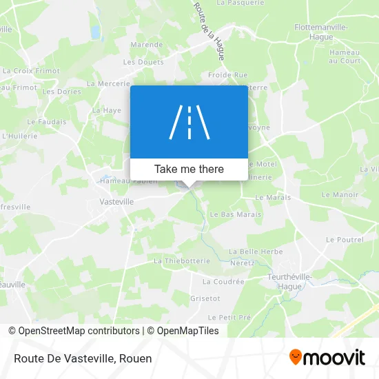 Route De Vasteville map