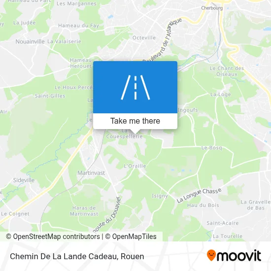 Chemin De La Lande Cadeau map
