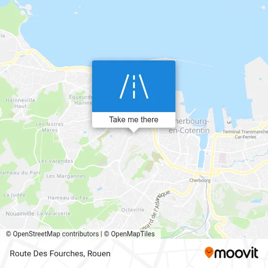 Route Des Fourches map