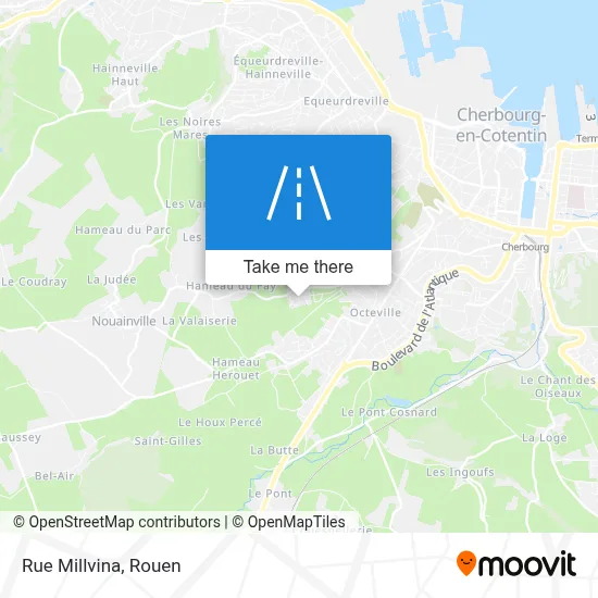 Rue Millvina map