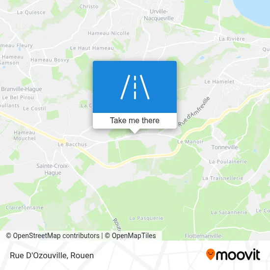 Mapa Rue D'Ozouville