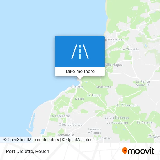 Port Diélette map