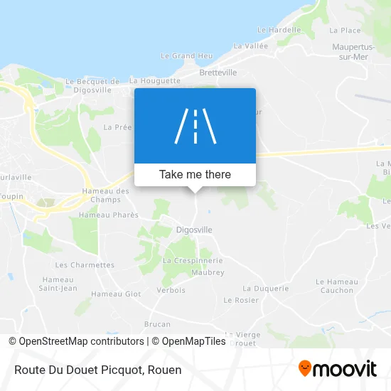Route Du Douet Picquot map