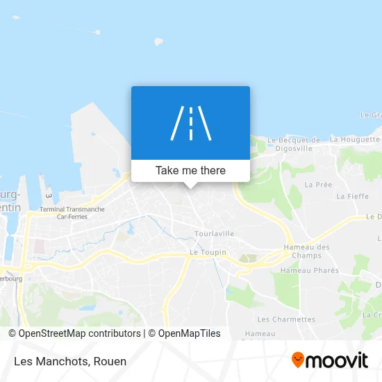 Les Manchots map