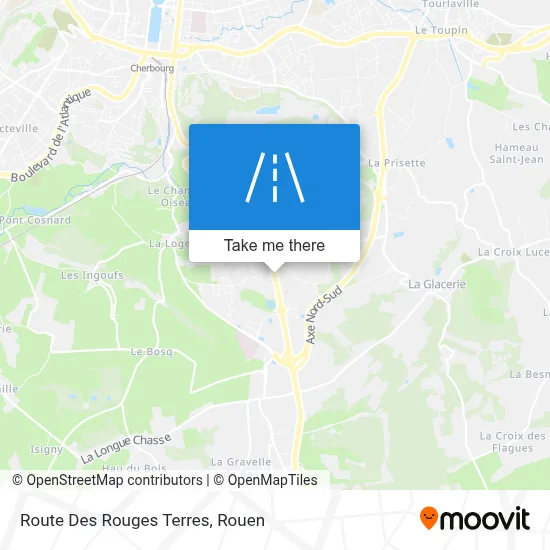 Route Des Rouges Terres map