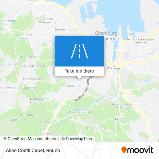 Allée Costil Capel map