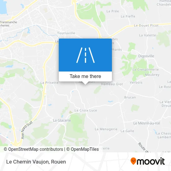 Le Chemin Vaujon map