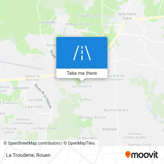 La Trouderie map