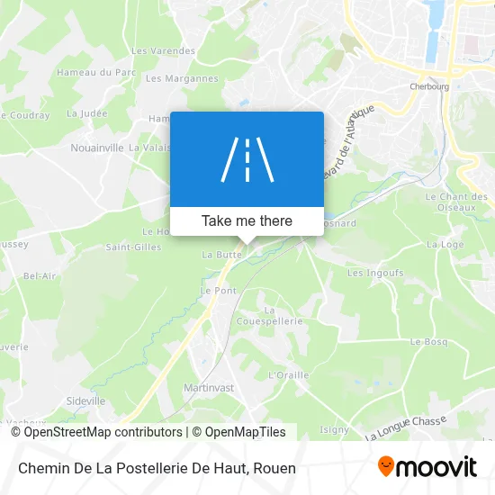 Chemin De La Postellerie De Haut map