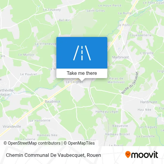 Mapa Chemin Communal De Vaubecquet