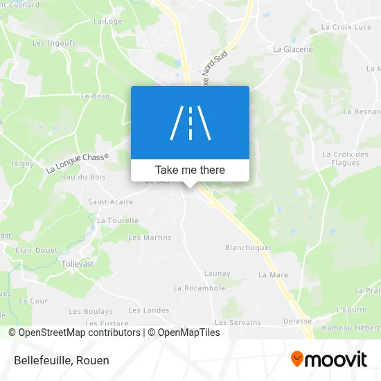 Bellefeuille map