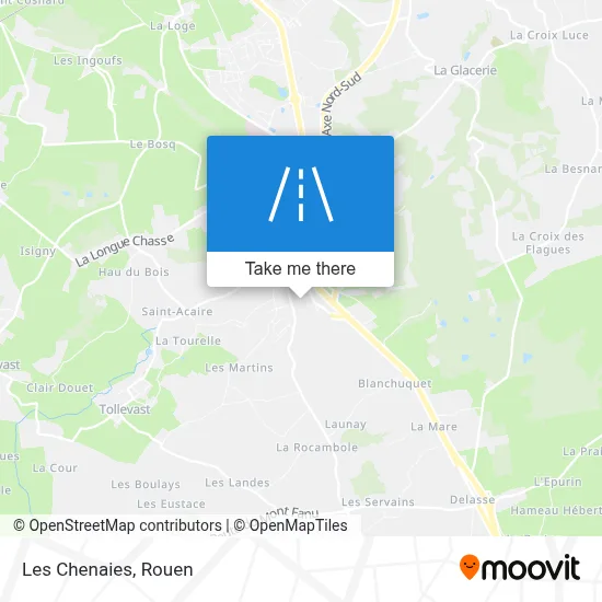 Les Chenaies map