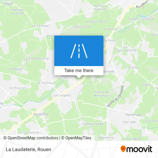 La Laudaterie map