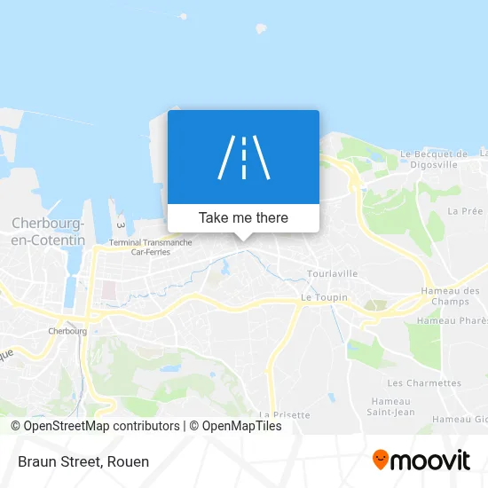Rue Braun map