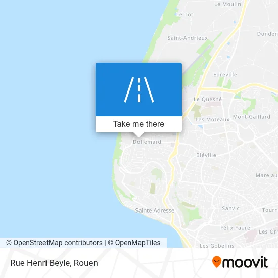 Mapa Rue Henri Beyle