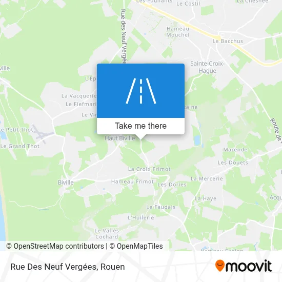 Mapa Rue Des Neuf Vergées