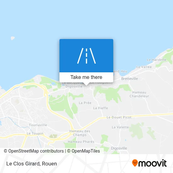 Le Clos Girard map