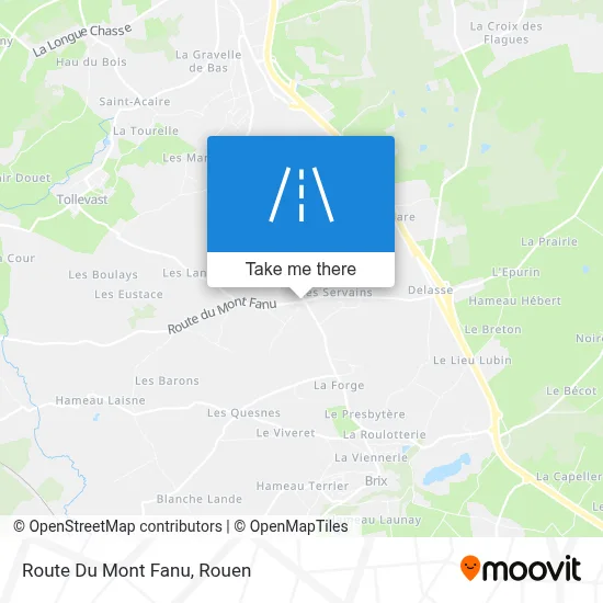 Route Du Mont Fanu map