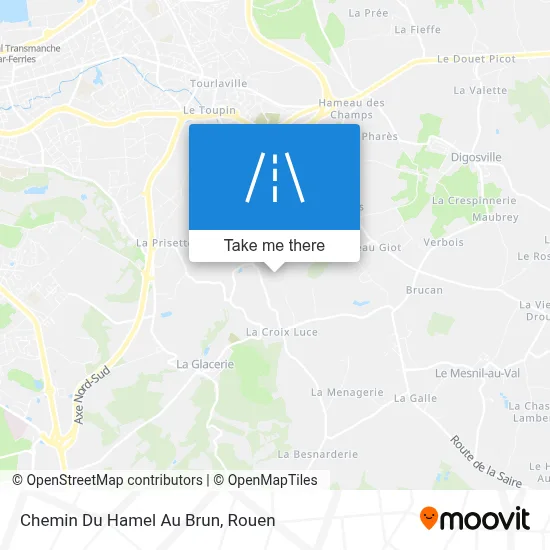 Chemin Du Hamel Au Brun map