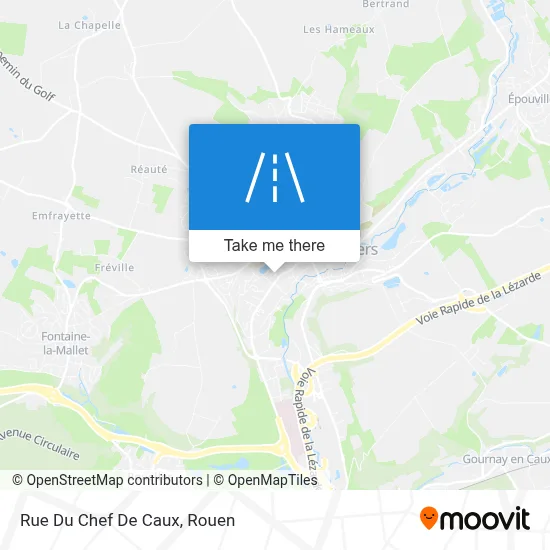 Mapa Rue Du Chef De Caux