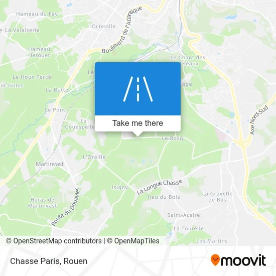 Mapa Chasse Paris