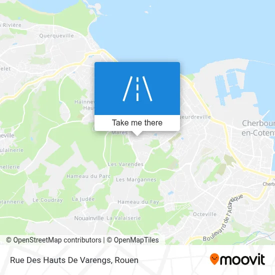 Mapa Rue Des Hauts De Varengs