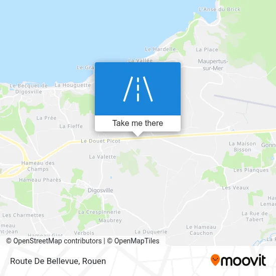 Route De Bellevue map
