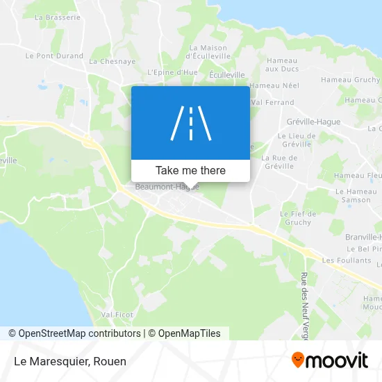 Le Maresquier map