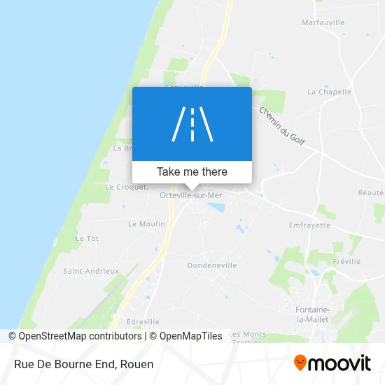 Rue De Bourne End map
