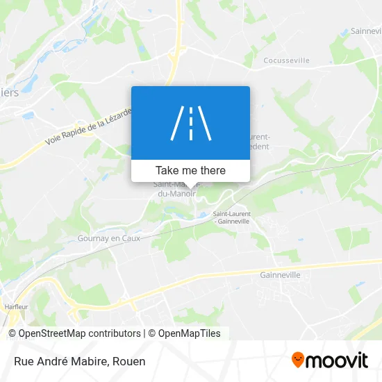 Mapa Rue André Mabire