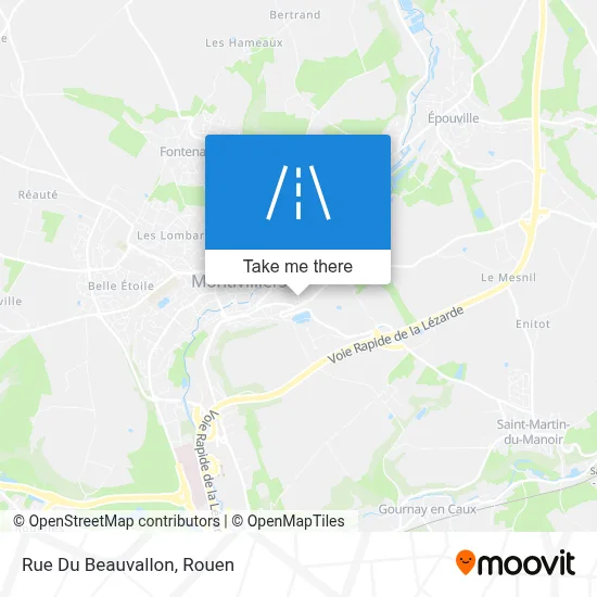 Rue Du Beauvallon map