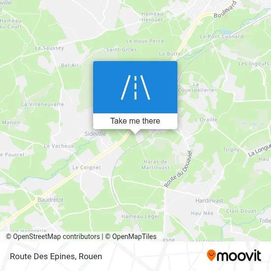 Route Des Epines map