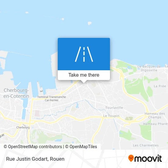 Rue Justin Godart map