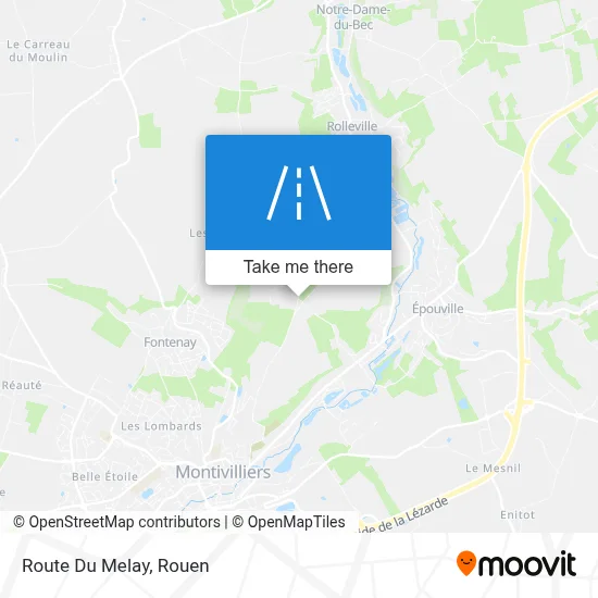 Route Du Melay map