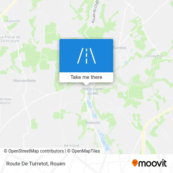 Route De Turretot map