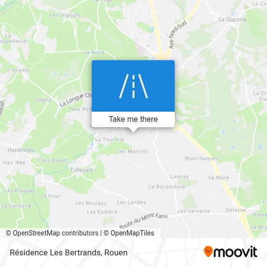 Mapa Résidence Les Bertrands