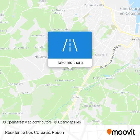 Résidence Les Coteaux map