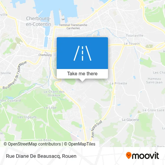 Rue Diane De Beausacq map