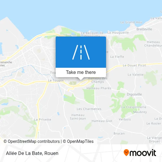 Allée De La Bate map