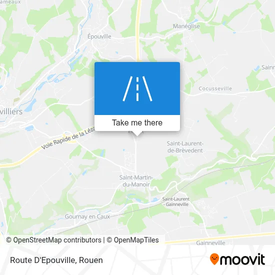 Route D'Epouville map