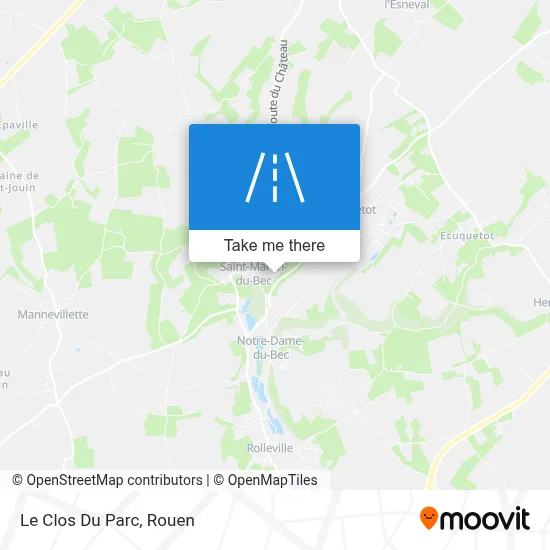 Le Clos Du Parc map