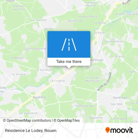 Mapa Résidence Le Lodey