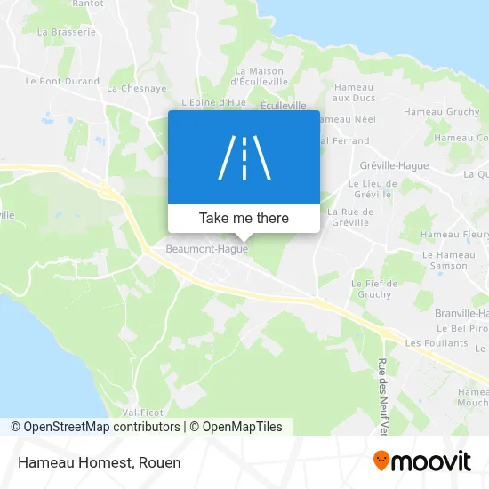 Hameau Homest map