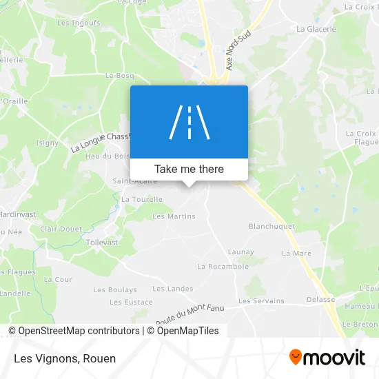 Les Vignons map