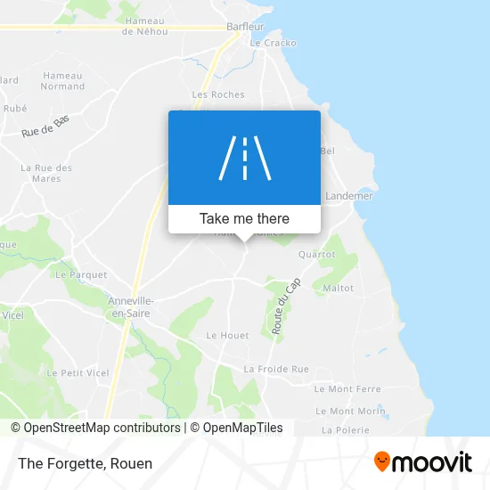 La Forgette map