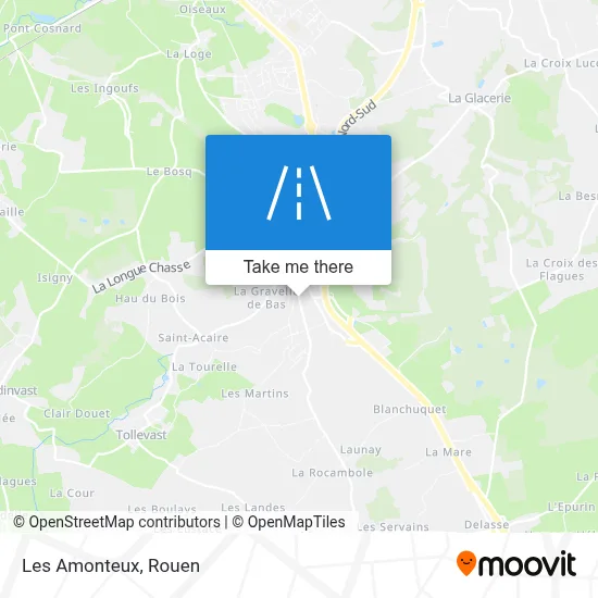 Les Amonteux map