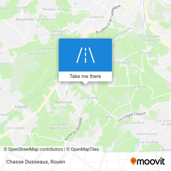 Chasse Dusseaux map