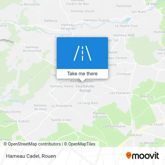 Hameau Cadel map
