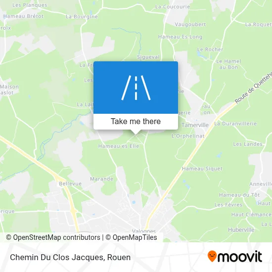 Mapa Chemin Du Clos Jacques