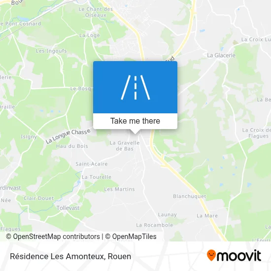 Résidence Les Amonteux map